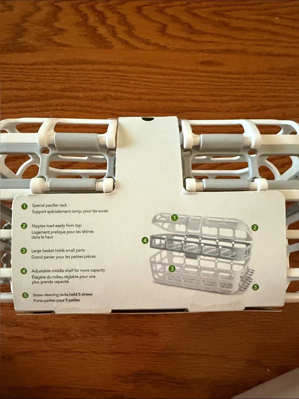 Munchkin White High-Capacity Dishwasher Basket for Baby Bottles & Parts